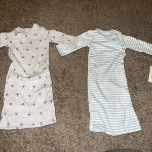 Baby Cloud island sleep gowns. Size Preemie. 2 pieces
